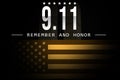 Remembering 21 years of Nine Eleven Incident with United States Flag and stars. Patriot Day of USA Wallpaper Banner Design