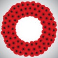 Remembrance / ANZAC Day poppy wreath card