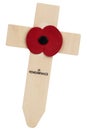 Remembrance Day Poppy - United Kingdom Royalty Free Stock Photo