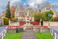 Remembrance day scene of poppy memorial Royalty Free Stock Photo