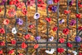 Remembrance Day, sometimes known informally as Poppy Day.A closeup of knitted Poppies to commemorate Armistice Day in the UK