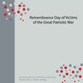 Remembrance Day of Victims of the Great Patriotic War Royalty Free Stock Photo