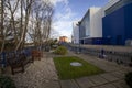 The Remembrance Garden at the King Power Stadium, home to Leicester City Football Club in Leicestershire Royalty Free Stock Photo