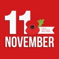 The remembrance poppy