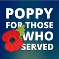 The remembrance poppy web banner Royalty Free Stock Photo