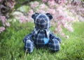 Remembrance teddy bear honouring the life of a father