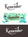 3 Rememner Lettering