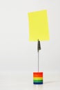 Reminder Holding Yellow Adhesive Note Royalty Free Stock Photo