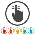 Reminder icon - Vector Illustration, 6 Colors Included Royalty Free Stock Photo