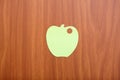 Reminder notes in apple shape
