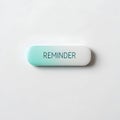Reminder notification bar isolated on white background Royalty Free Stock Photo