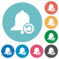 Reminder restore flat round icons Royalty Free Stock Photo