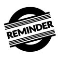 Reminder stamp on white Royalty Free Stock Photo