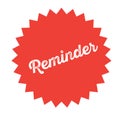 Reminder stamp on white Royalty Free Stock Photo