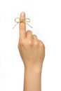 Reminder string around finger Royalty Free Stock Photo