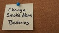 Reminder to Check Smoke Alarm Batteries