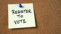 Reminder to Register to Vote