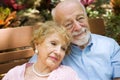 Reminiscing Senior Couple Royalty Free Stock Photo