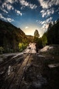 Remnant of the Old Mine Ouray District Mt Monarch Colorado USA M