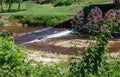 Dam Failure at Kapp`s Mill in Dobson, North Carolina Royalty Free Stock Photo