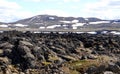 The remnants of the last volcanic eruptions between the year of 1975 and 1984 at Krafla Lava Field near Myvatn, Iceland Royalty Free Stock Photo