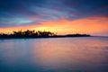 The remnants of old military fortress from world wor II at Kuala Dasar Sabak Beach in Kelantan Malaysia during sunset.