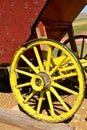 Remnants of an old wooden stagecoach Royalty Free Stock Photo