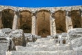 Ruins of Aspendos theatre Royalty Free Stock Photo