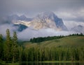 Remnants of an overnight storm at Redfish Lake, Sawtooth National Recreation Area, Idaho Royalty Free Stock Photo