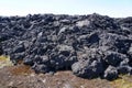 The remnants of the volcanic eruptions near Krafla Lava Field, Myvatn, Iceland Royalty Free Stock Photo