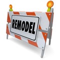 Remodel Barricade Road Building Construction Sign Renovation Imp