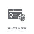 Remote access icon. Trendy Remote access logo concept on white b