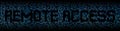 Remote Access text on hex code illustration Royalty Free Stock Photo