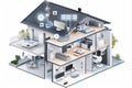 Remote administration of surveillance cameras through protective connection systems utilizes antennae for extensive network reach,