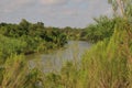 Rio grande river in Lower Rio Grande Valley,Texas Royalty Free Stock Photo