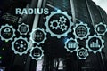 Remote Authentication in Dial In User Service. Telecommunications Networks Concept