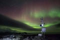 Remote Automated Weather Station in the Arctic - Northern Lights