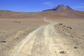 Remote, Barren volcanic landscape of the Atacama Desert, Chile Royalty Free Stock Photo