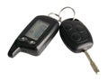 Remote car key on white background Royalty Free Stock Photo