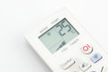 Remote control air conditioner on 25 degrees celsius isolated Royalty Free Stock Photo