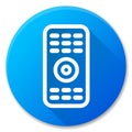 Remote control blue circle icon Royalty Free Stock Photo