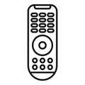Remote control with buttons and circle navigation showing, controlling tv watching experience