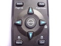 Remote control device for the multimedia device Royalty Free Stock Photo