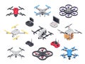 Remote control flying copter with camera. Radio controllers for Royalty Free Stock Photo