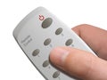 Remote control in hand