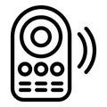 Remote control icon outline vector. Internet game Royalty Free Stock Photo