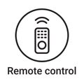 Remote control icon. Vector line symbol for a website, product card, presentation and mobile app, packaging or instruction. Royalty Free Stock Photo