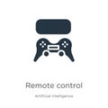 Remote control icon vector. Trendy flat remote control icon from augmented reality collection isolated on white background. Vector Royalty Free Stock Photo