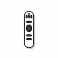 Remote Control Icon On White Background