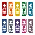 Remote control icons set Royalty Free Stock Photo